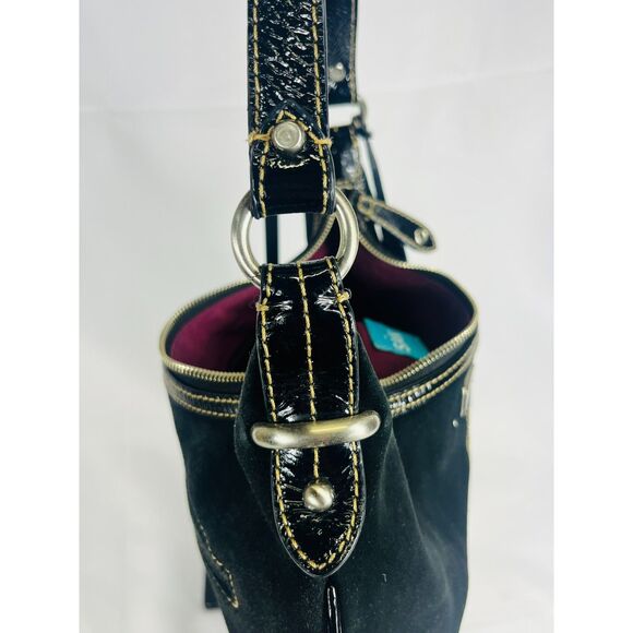 The Sak Black Suede Hobo Shoulder Bag - Picture 7 of 13